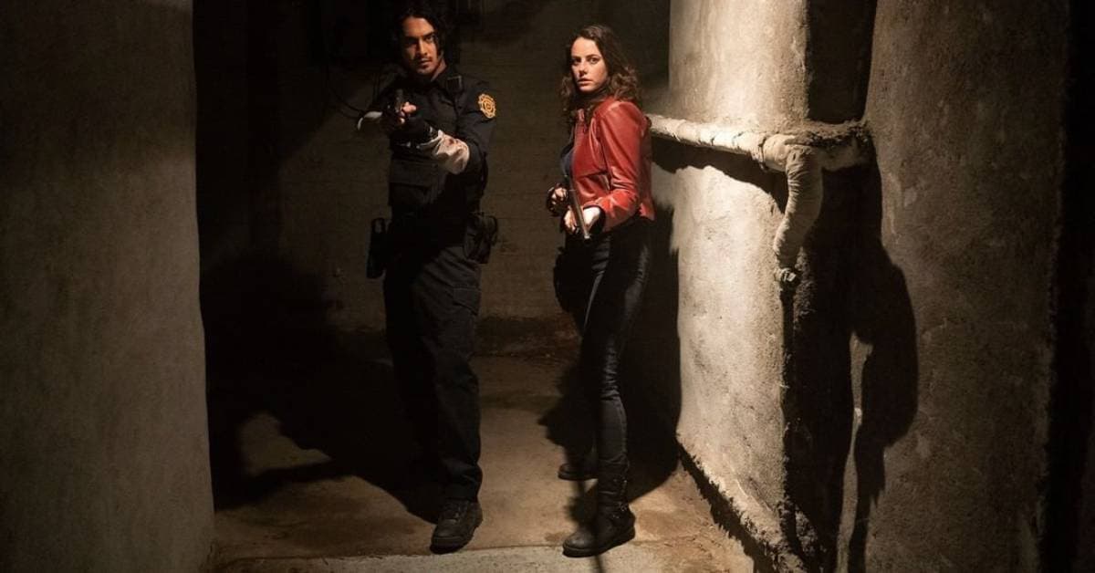 Kaya Scodelario y Avan Jogia en Resident Evil: Welcome to Raccoon City