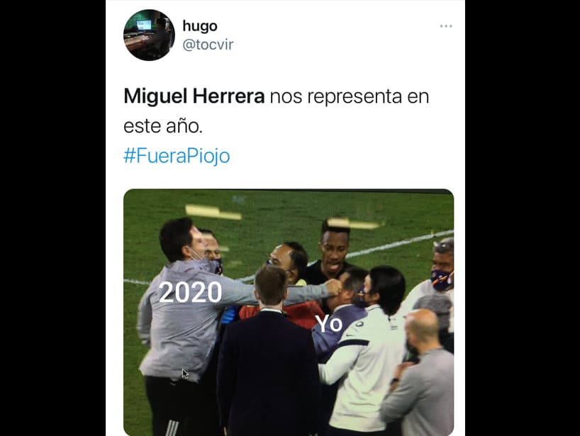 "Miguel Herrera nos representa en este año", fue lo que un usuario de Twitter escribió.