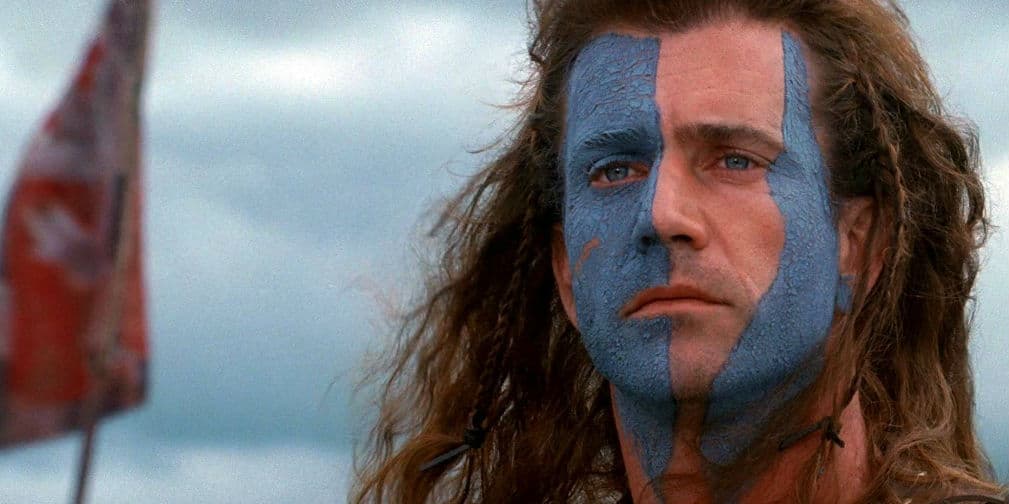 Gibson se embarcó en dirigir y actuar en la película ganadora de cinco Premios de la Academia, Braveheart.