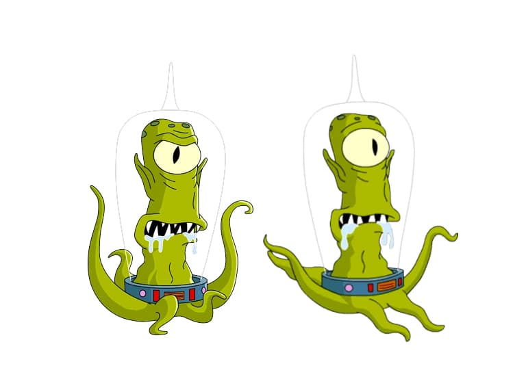 Kodos y Kang son los famosos extraterrestres de 'Los Simpson' que vemos comunmente en los episodios de Halloween.