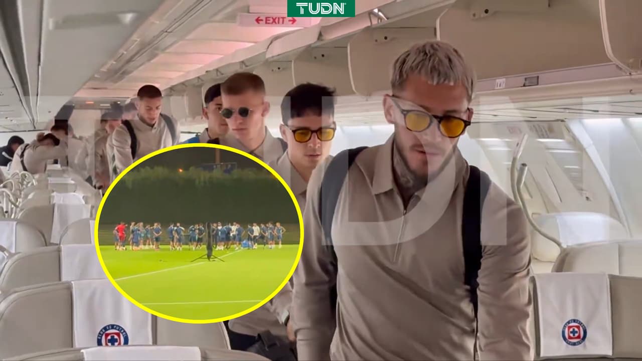 ¡Mucha seriedad! Cruz Azul aterriza en Qatar para enfrentar a Flamengo 