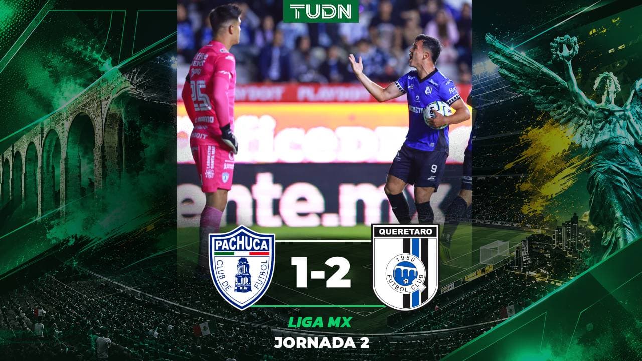 Querétaro incomoda el debut de Pachuca en casa y gana con doblete de Ávila