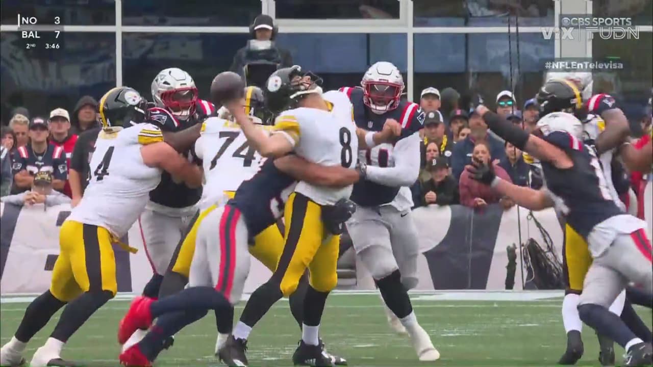 Duelo de defensivas: Patriots gana duelo cerrado a Steelers en Semana 2