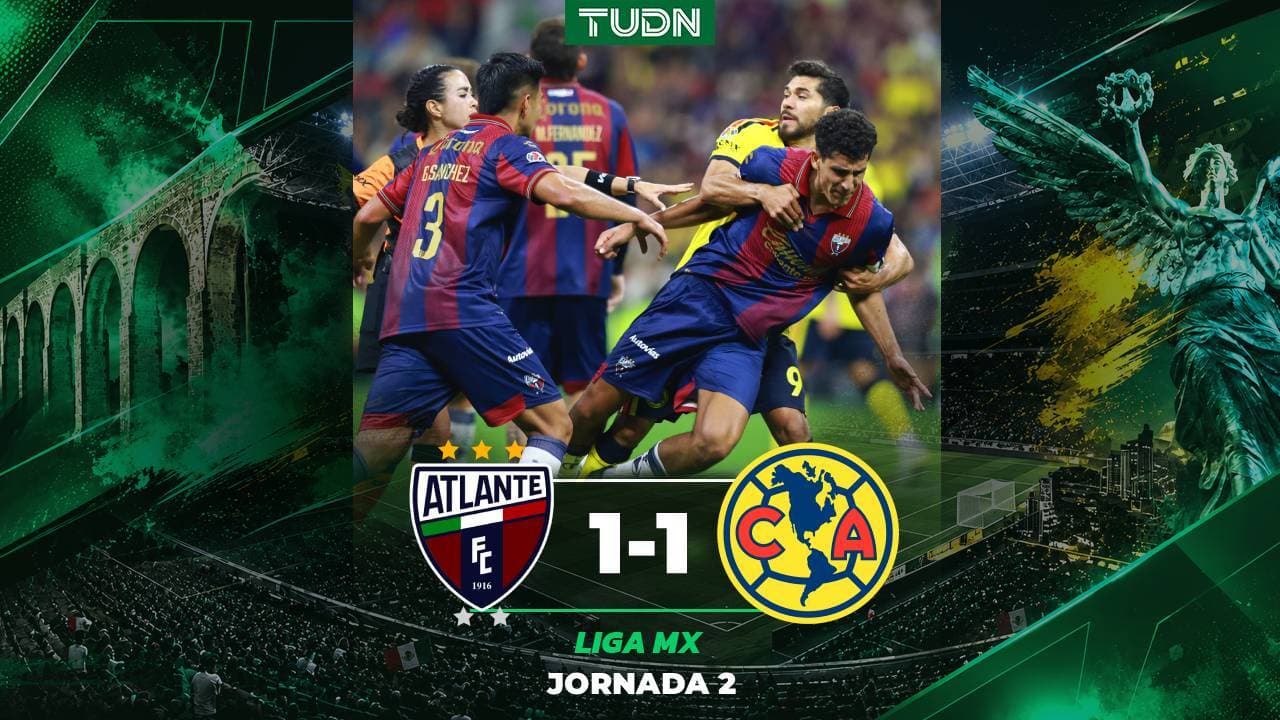 Atlante saca un punto al América en su regreso al Estadio Banorte