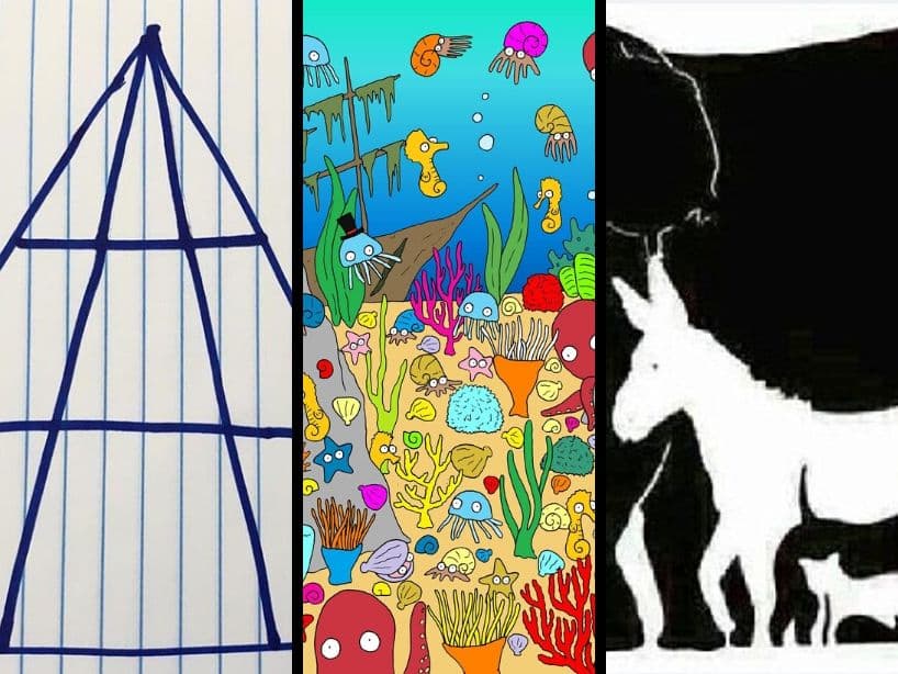 A lo largo de esta galería podrás observar diferentes acertijos. La respuesta estará en la imagen que le sigue a cada problema, intenta resolverlos todos antes de verla.