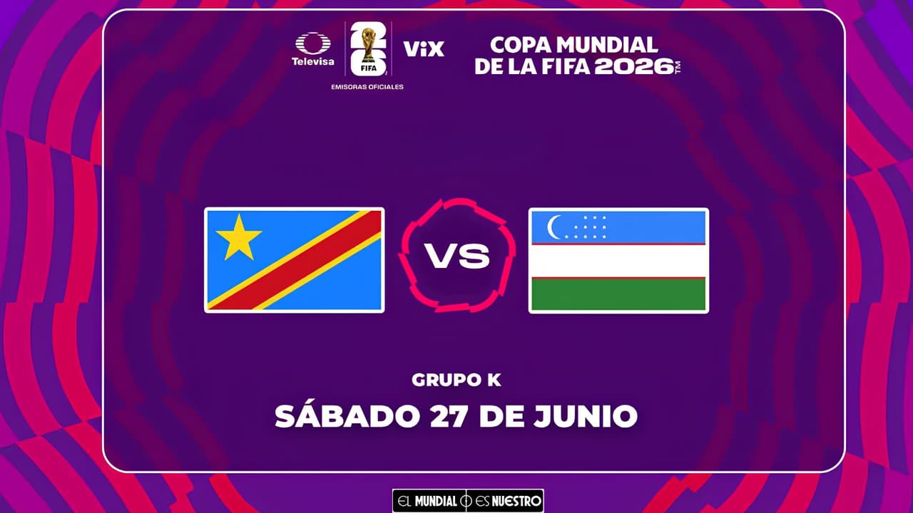 RD Congo vs. Uzbekistán: Ve aquí EN VIVO el partido del Grupo K