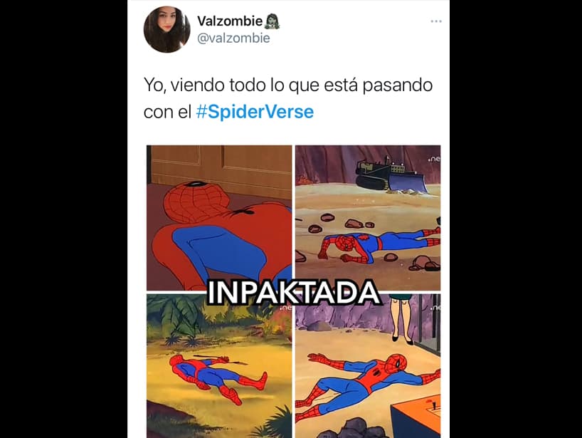 Esta fan quedó impactada tras la confirmación del SpiderVerse.