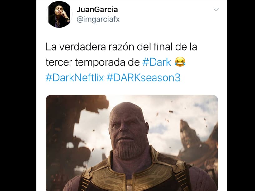 Algunos fanáticos señalaron a Thanos como el responsable de los sucesos de esta temporada.
