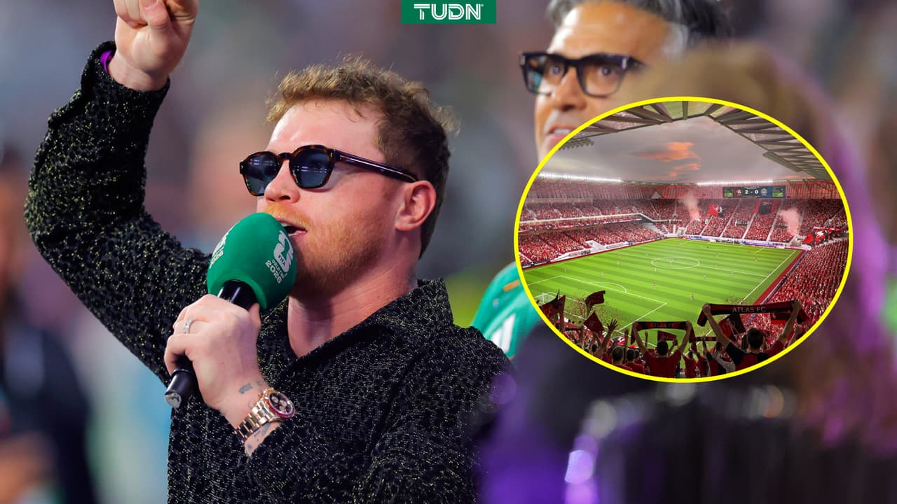 Canelo Álvarez levanta la mano para inaugurar estadio de Atlas en 2030