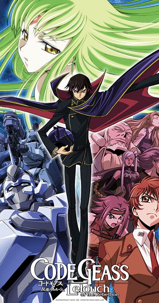 11-Code Geass: Lelouch of the rebellion (2006-2012). No podía faltar la historia de este líder enmascarado contra un imperio poderoso.