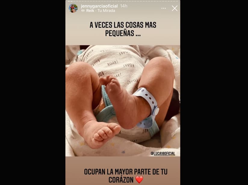 Nace Luca, el hijo de Jenny García