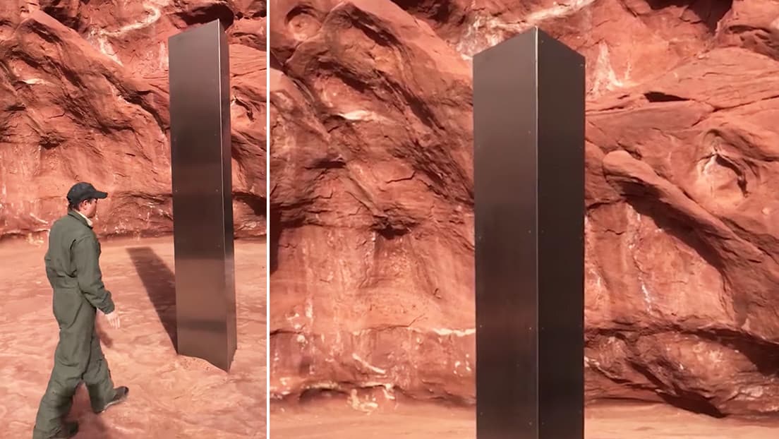 "Asu makina": Encuentran misterioso monolito metálico en el desierto de Utah