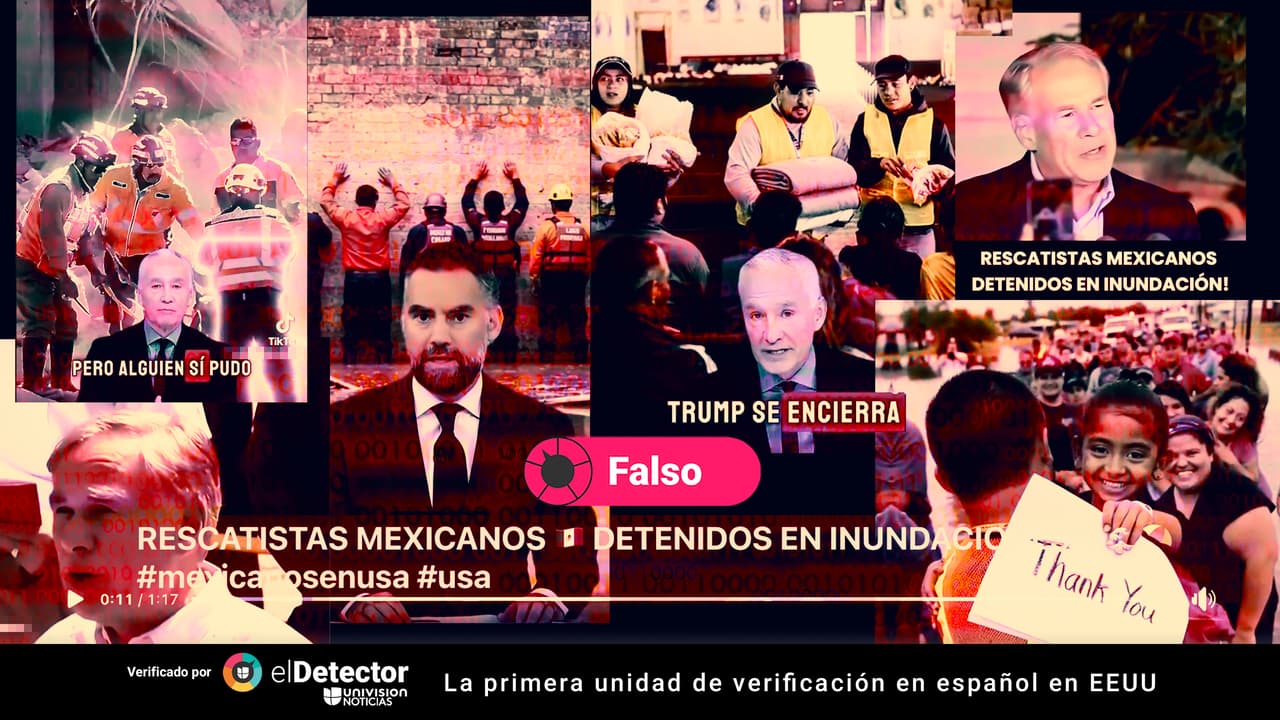 Ni fueron deportados, ni entraron por su cuenta: falsedades sobre los rescatistas mexicanos que apoyaron en Texas