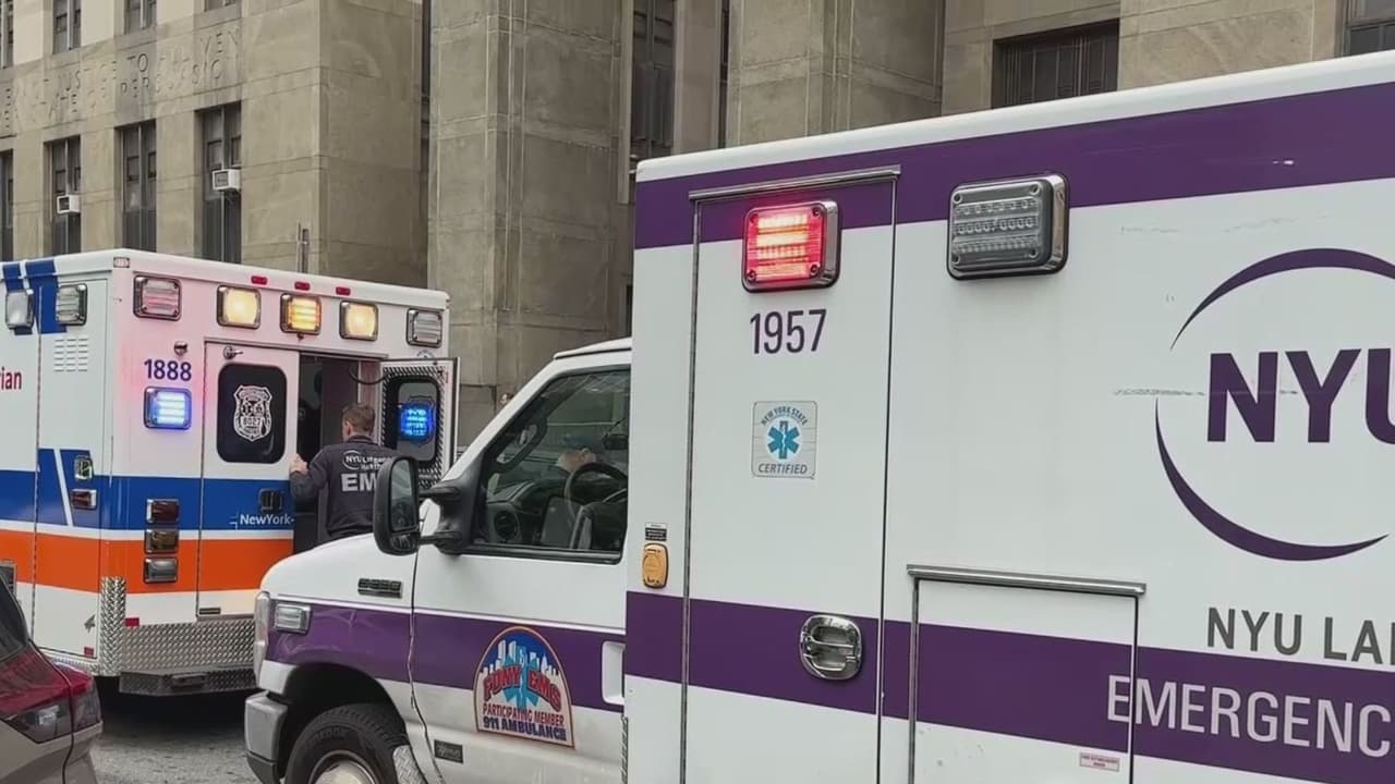 Tres oficiales heridos en ataque con arma blanca en corte criminal de Manhattan, sospechoso detenido