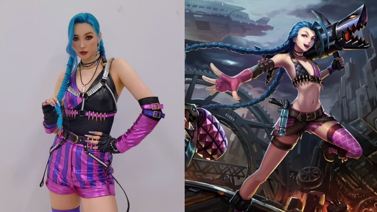 League of Legends: Sunmi, idol de Kpop, sorprende con cosplay de Jinx