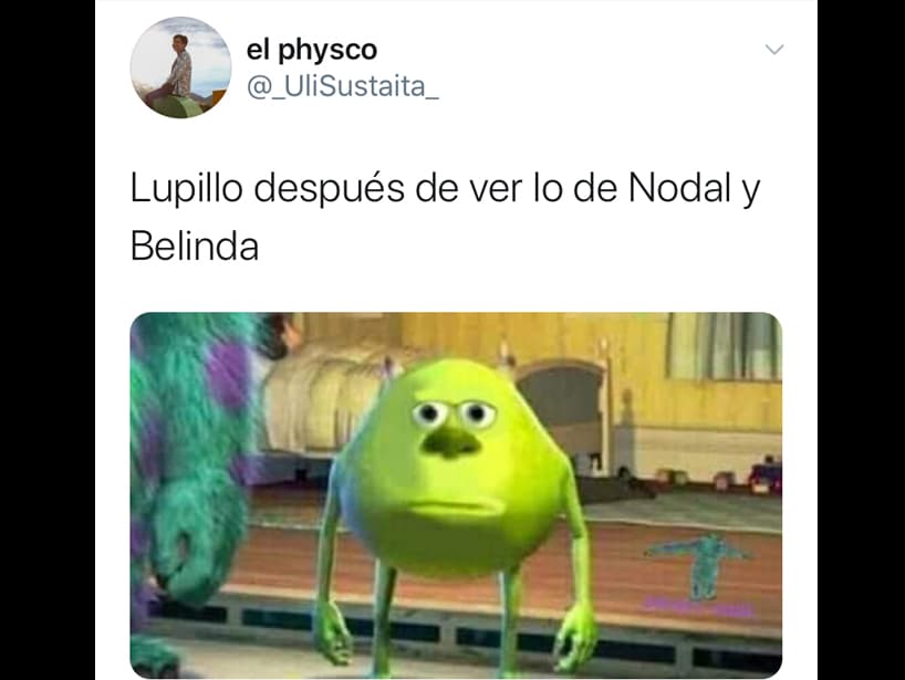 Esta cara de Mike Wazowski lo dice todo.