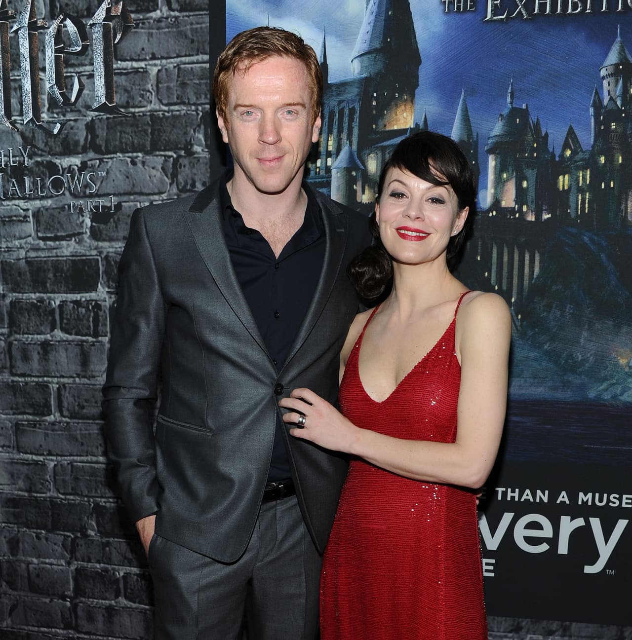 Helen McCrory y Damian Lewis en la inauguración de Harry Potter: The Exhibition