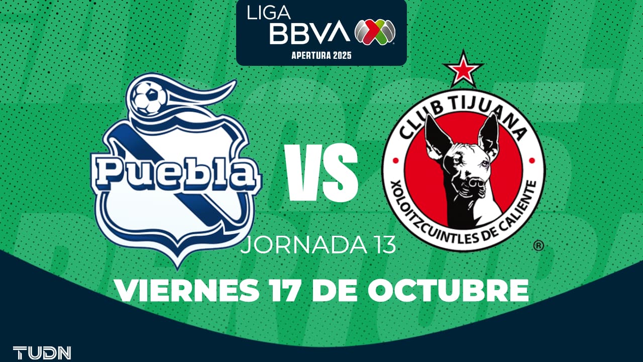 Horario y dónde ver el Puebla vs. Tijuana de la Jornada 13