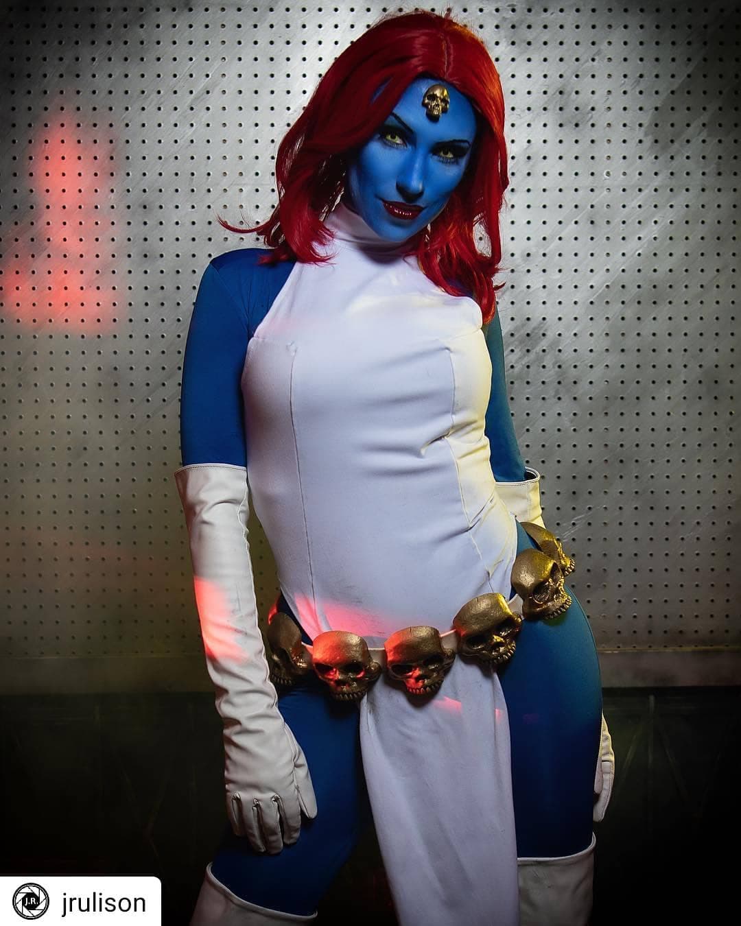 Gracie acudió a JLFX Studios para hacer una sesión de fotos caracterizada de Mystique.