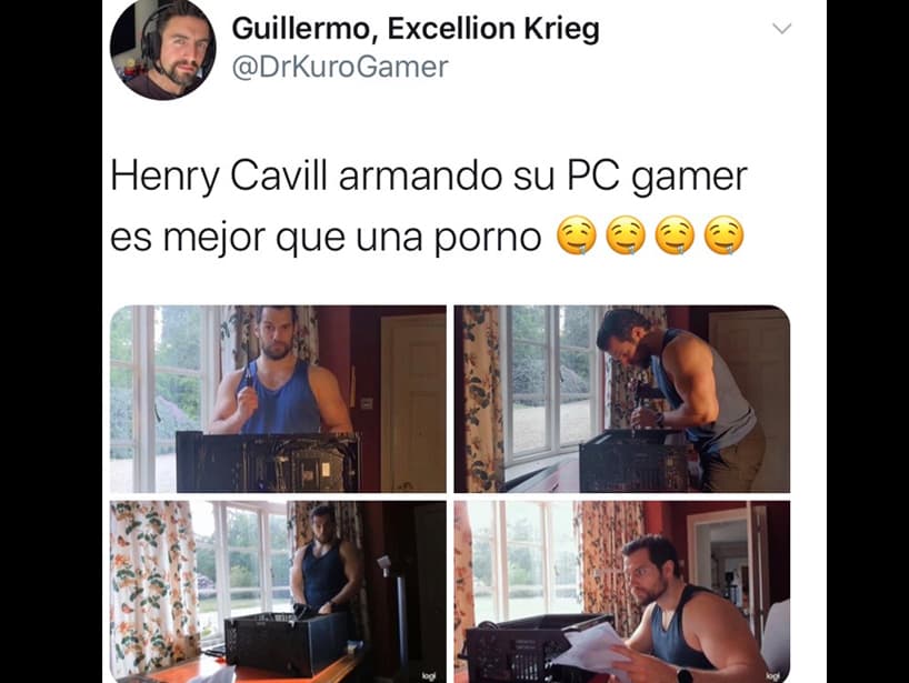 Cavill consiguió cerca de 98 mil tweets reaccionando a su video.