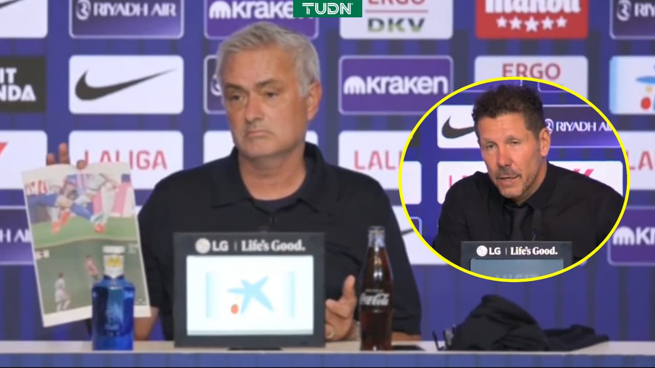 Mourinho explota contra el arbitraje y Simeone le contesta 