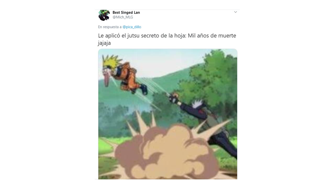 Un video que se viralizó hizo que muchos pensaran que un momento en particular se trató de la técnica "Mil años de muerte" de Kakashi Hatake, popularmente conocida como "sacacacas".