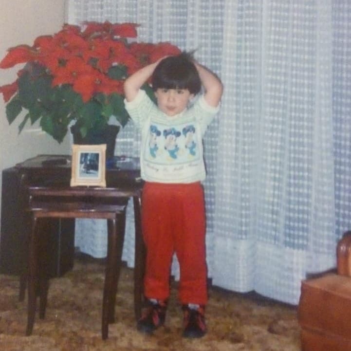¡Y así se veía cuando era niño!