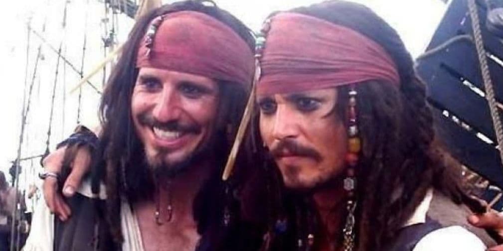 7. Johnny Depp: En Los Piratas del Caribe había un repuesto de Jack Sparrow, por si las dudas.