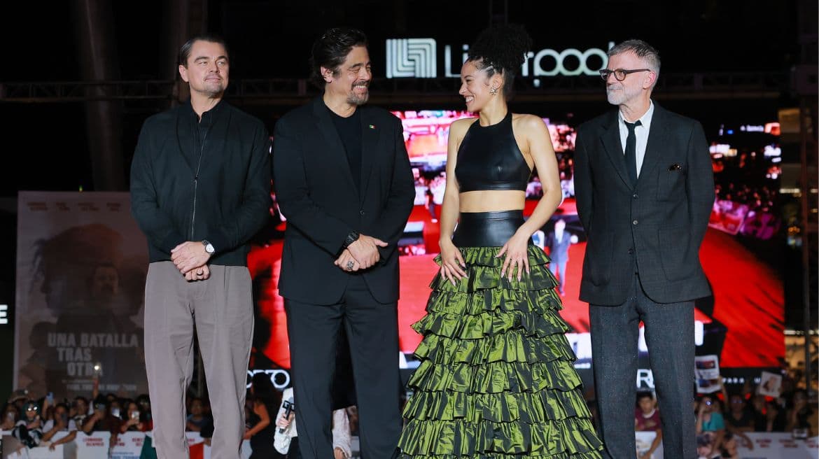 Leonardo DiCaprio, Benicio del Toro, Chase Infinity y Paul Thomas Anderson