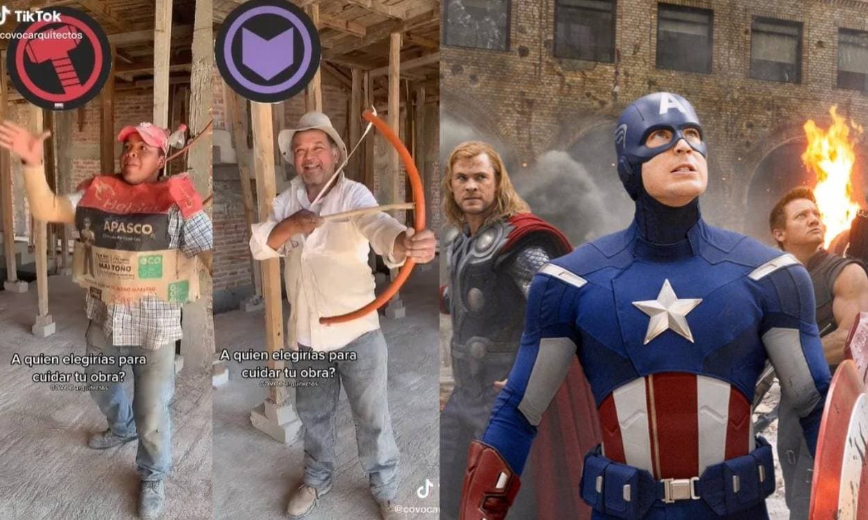 Viral: Conoce a ‘Losa Vengers’, un grupo de albañiles muy ‘vengadores’