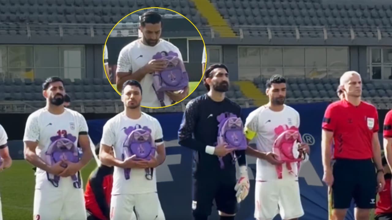 Selección de Irán hace emotivo homenaje a niños que murieron en bombardeo 
