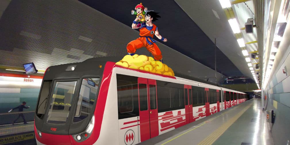 Metalero toca 'Chala head chala' en el metro