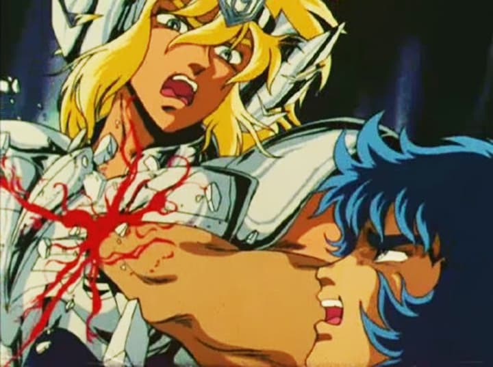 Hablando de cirugías ¿qué tal la operación de corazón que le aplicó Ikki a Hyoga temprano en la serie?