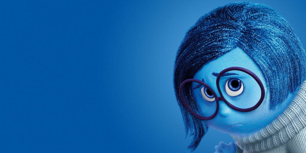 7. Sadness: La Tristeza nos puso de buenas en el mega éxito animado de Inside Out, un triunfo de Pixar.