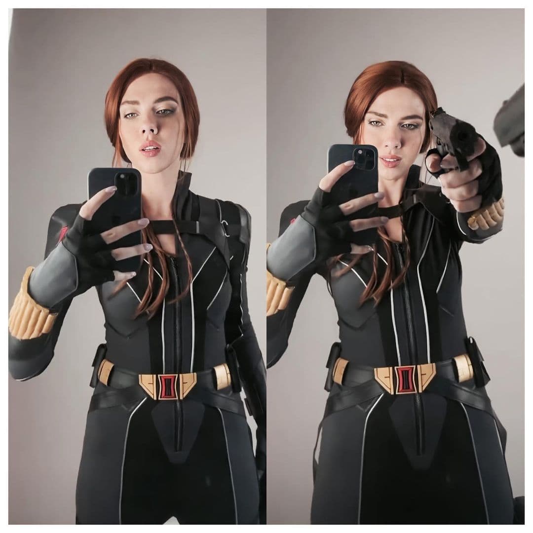 Kate abrió su cuenta de TikTok en febrero de este año, pero un mes después comenzó a ganar miles de seguidores al caracterizarse como Natasha Romanoff y hacer divertidos videos, ¡y vaya que se parecen mucho!