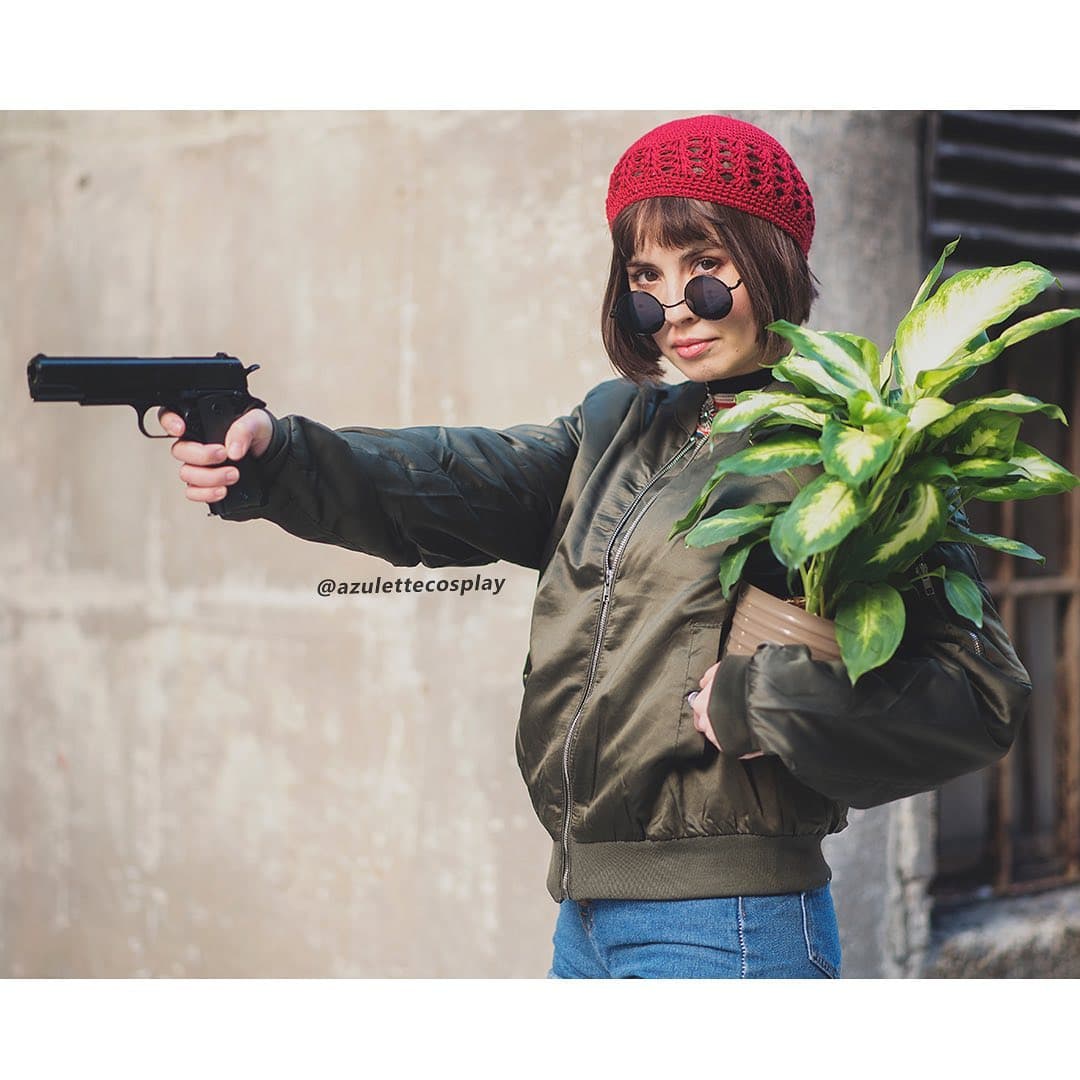 De los bits saltamos a los fotogramas con esta versión de Mathilda, personaje que hizo Natalie Portman en 'El Profesional'.