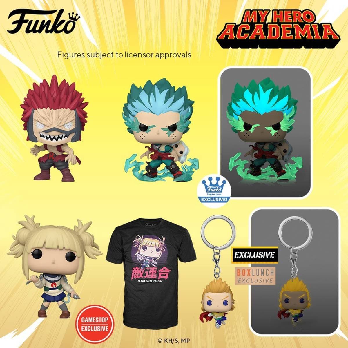 También hay llaveros de My Hero Academia
