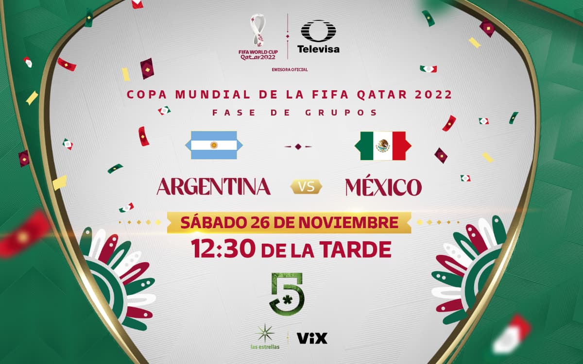 Argentina vs México 2022: Horario y dónde ver en vivo el partido de Qatar