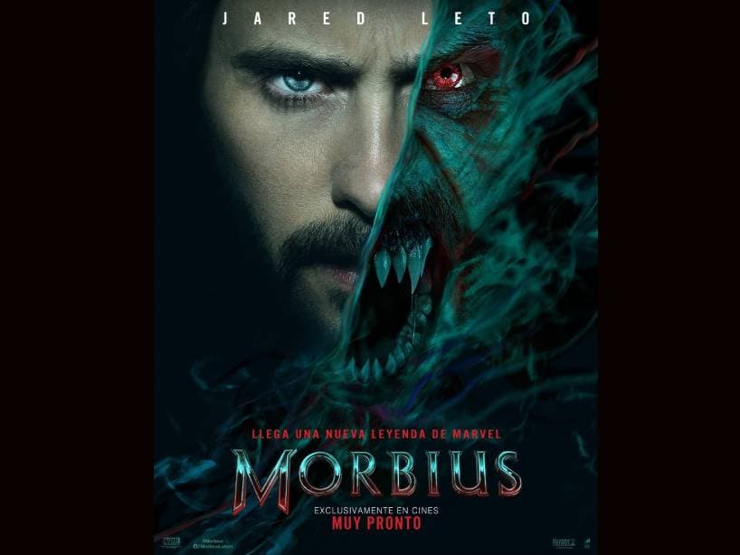 Póster de la película 'Morbius' con Jared Leto