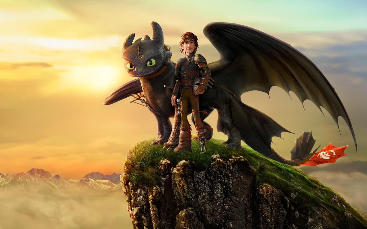 Hipo y Chimuelo en 'Como entrenar a tu dragón 3'.