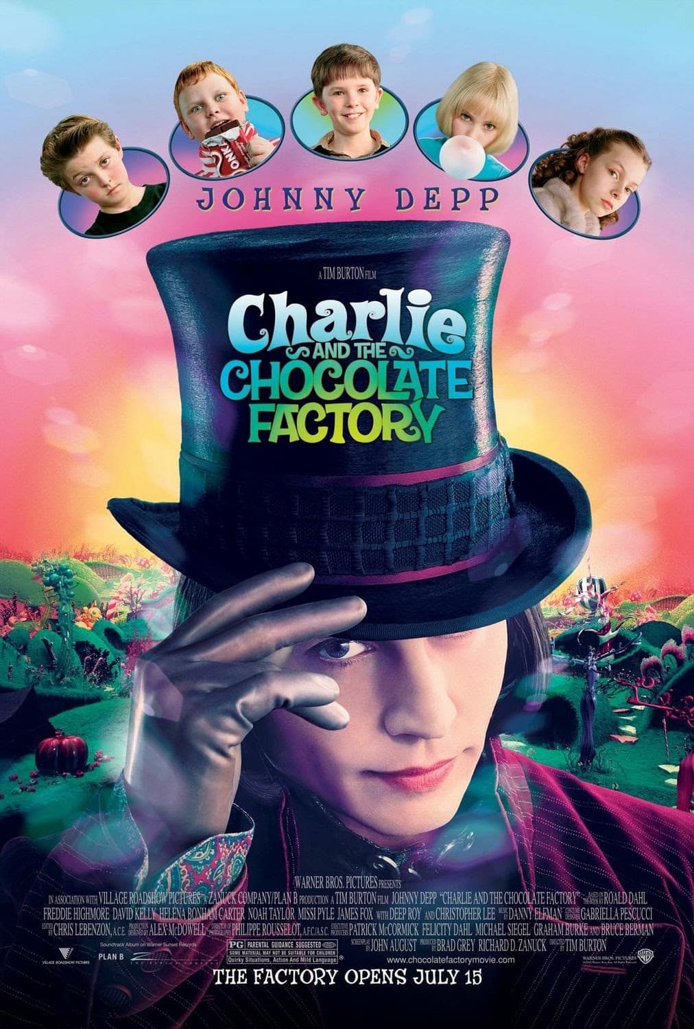 A pesar de que ‘Charlie y la fábrica de chocolate’ se estrenó en México el 19 de julio de 2005 (según la información de IMDb), en Estados Unidos llegó a las salas de cine el 15 de ese mes. A 15 años de su estreno, te mostramos cómo han cambiado los niños que protagonizan esta historia.