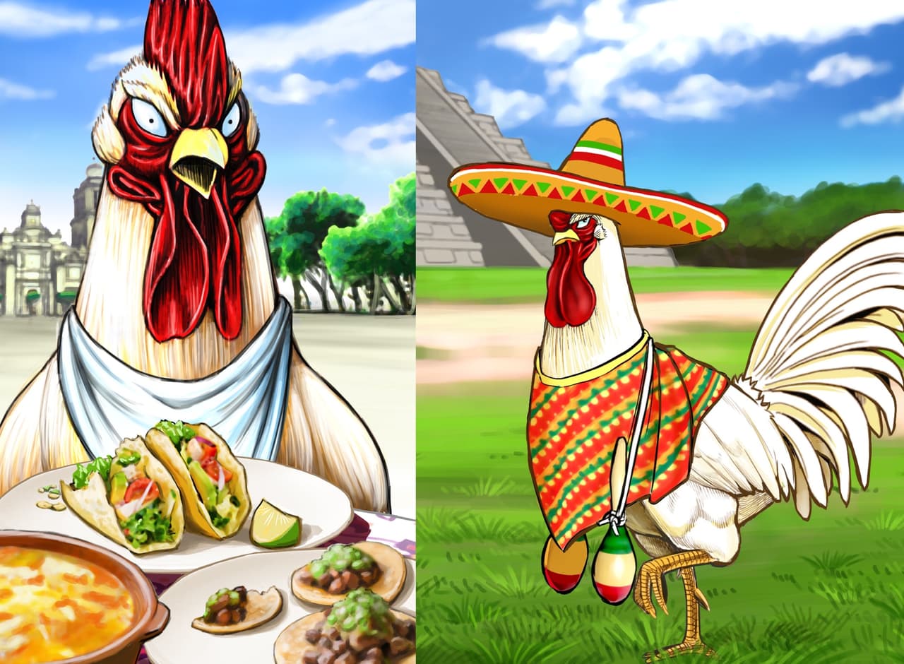 Autor de Rooster Fighter dibujó al protagonista en México