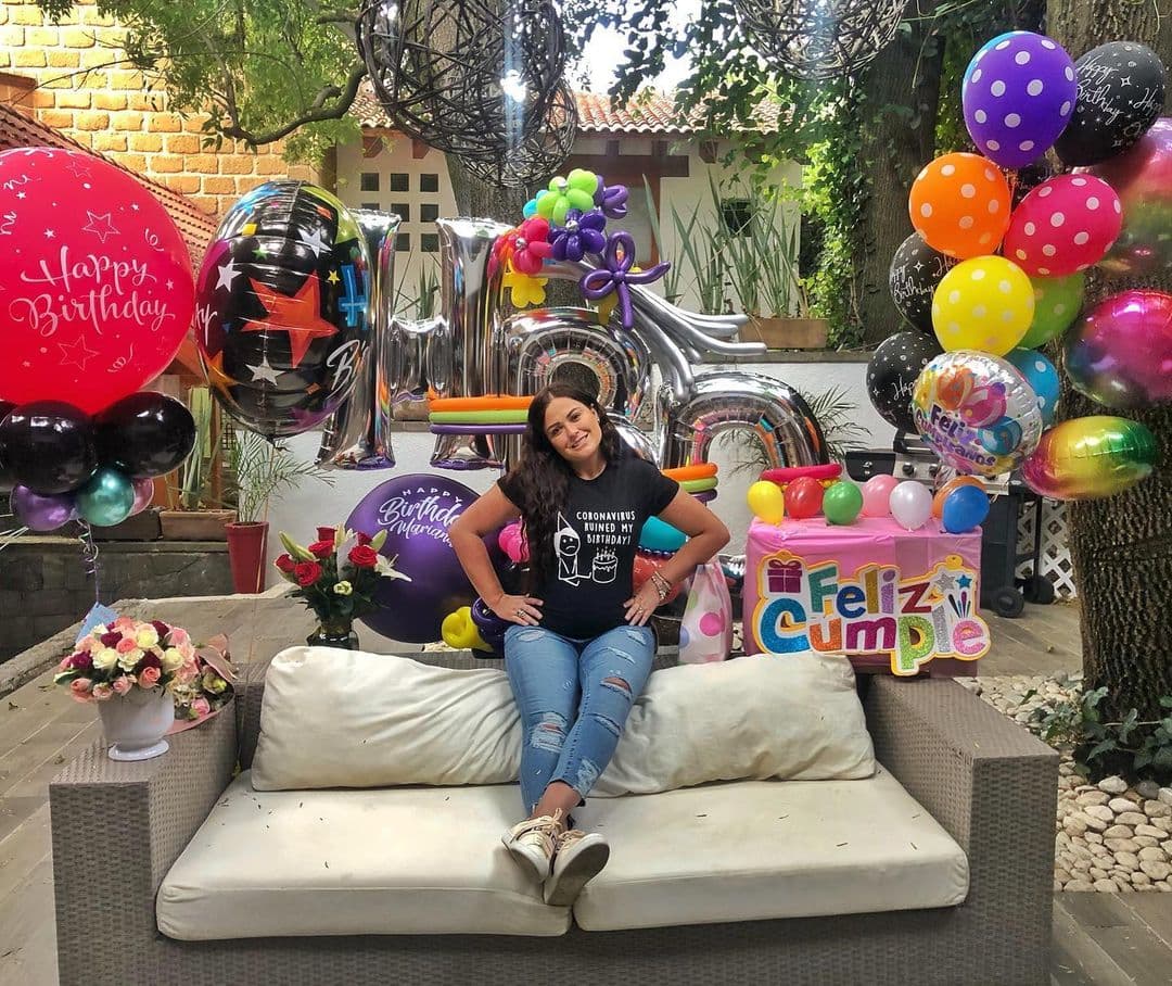 Mariana no dejó que la pandemia de Covid-19 la desanimara y celebró su cumpleaños, el 10 de junio, con sus seres queridos más cercanos.