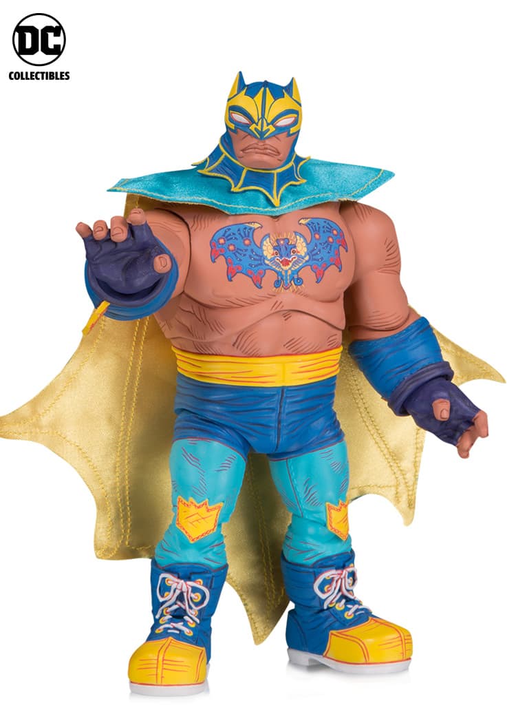 Batman tiene un porte que recuerda a héroes como Blue Demon y honra la herencia maya.