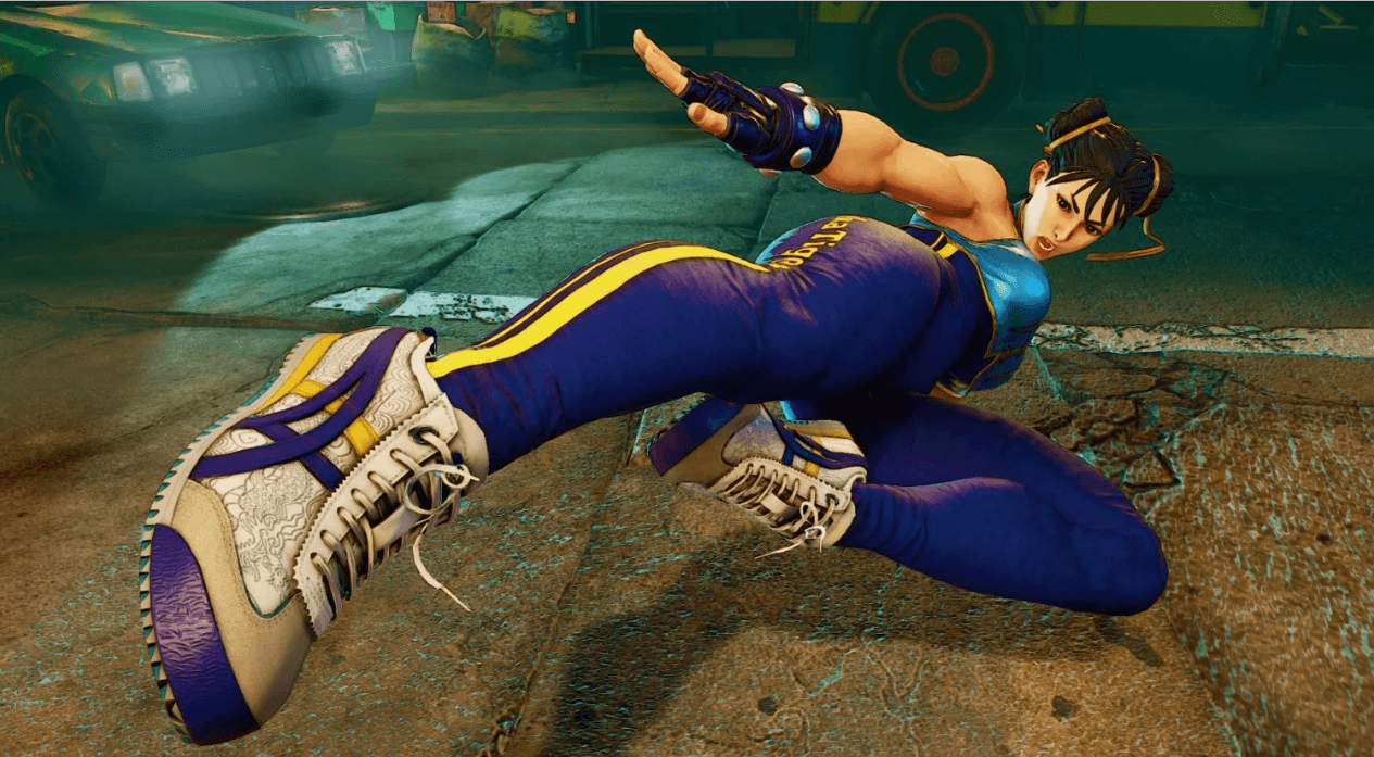 La marca japonesa Onitsuka Tiger lanzó un par de modelos inspirados en la peleadora de Street Fighter Chun Li.