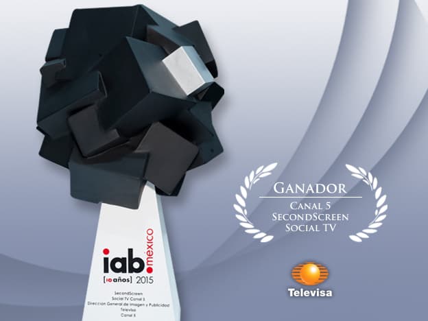 El social TV de Canal 5 de Televisa recibe premio IAB Conecta 2015