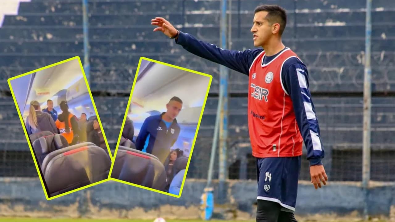 Jugador desata caos en avión y podría ser dado de baja