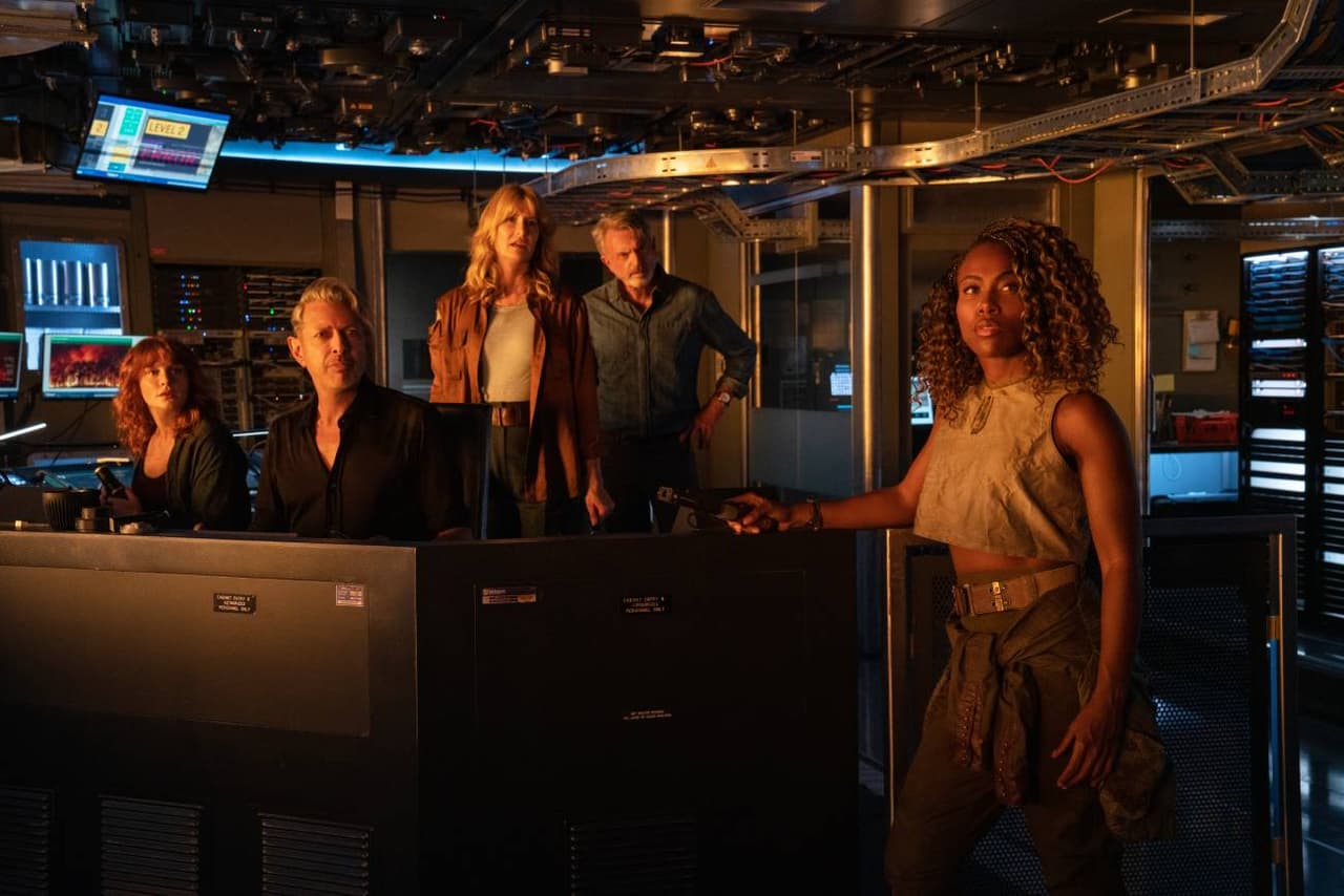 Elenco de la película 'Jurassic World: Dominio'.