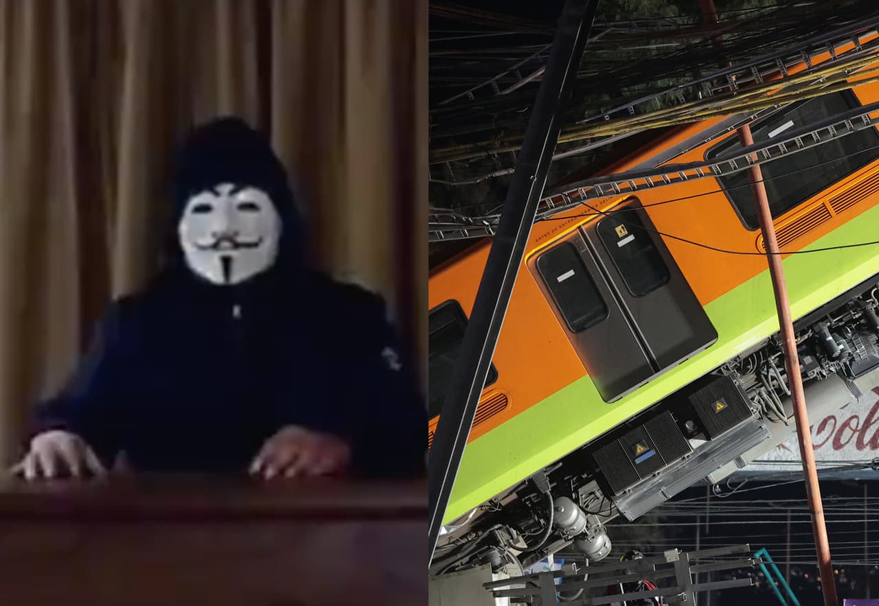 Anonymous reaparece en redes para buscar venganza por la línea 12 del metro