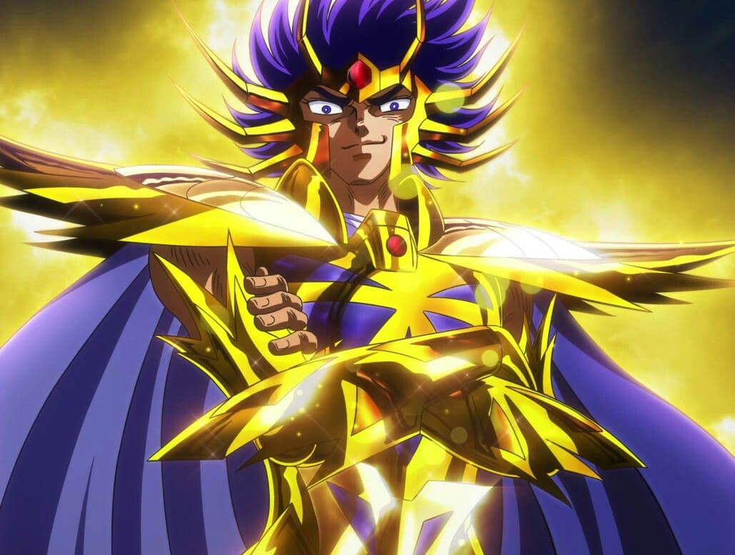 Máscara de la Muerte, caballero de Cáncer, se mueve entre el mundo de los vivos y los muertos. Pero su armadura lo abandonó por su maldad, debido a lo cual está en el lugar 10.